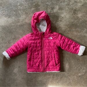 The North Face Fuchsia Quilted Jacket Toddler 2T Reversible